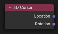 3D游标节点。
